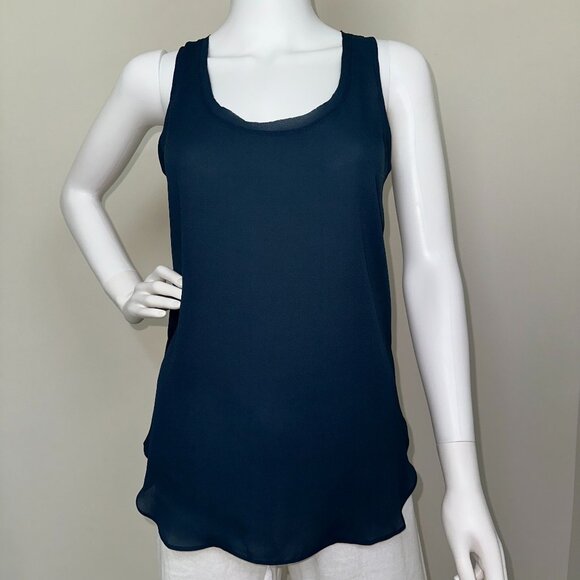 KRISA: NWT, Tunic Tank Top, Size - XS, Color - Dark Blue/Newport, MSRP - $99 - Picture 1 of 4